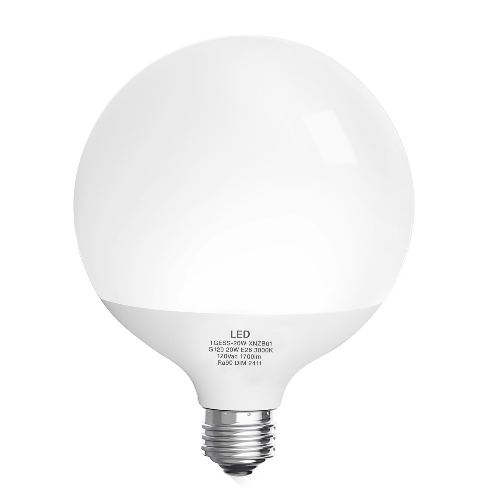 Photo 1 of Jardhom Led Light Bulb,G120 Globe Light Bulbs,20W(200W Equivalent),E26 Base 2000 Lumen Led Bulbs,Bright Light Bulb (3000k Dimmable Warm White)