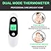 TSIGETH-CHIC Baby Temporal-Thermometer Digital Forehead and Ear for Fever Applicable for Infant Kids Toddlers and Adult