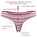 Nightaste Women Cotton Thong Panties Multi-Pack of Breathable G-string Underwear with Color Stripes for Ladies (X-Large, Assorted)