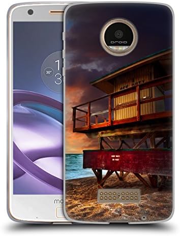 Official Celebrate Life Gallery Lifeguard Stand At Sunrise Beaches 2 Soft Gel Case for Moto Z Force / Z Force Droid