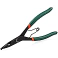 SPEEDWOX 9 inch Angle Tip Lock Ring Pliers for Transmission, Special Circlip Plier with Hole Angle Tip Retaining Ring Pliers Flat Nose Retaining Ring Pliers with Black Oxide Finish Ring Opening