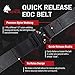 WOLF TACTICAL Unisex Nylon Tactical Belt, Black, M (32-35)