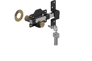 GateMate 2”(50mm) Double Locking Premium Long Throw Lock, High Security, Stainless Steel, Corrosion Resistant, Ideal for Doors and Gates, Robust and Durable Locking Mechanism.