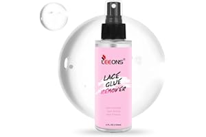 LEEONS 4OZ/120ml Lace Wig, Hair Extensions & Adhesive Tape Remover Spray - Fast-Acting, Gentle, Non-Greasy Formula for Easy Cleaning of Double-Sided Adhesives