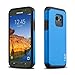 J&D Case Compatible for Galaxy S7 Active Case, Heavy Duty Dual Layer Hybrid Shock Proof Protective Rugged Bumper Case for Samsung Galaxy S7 Active Case, NOT Compatible with Galaxy S7, Blue