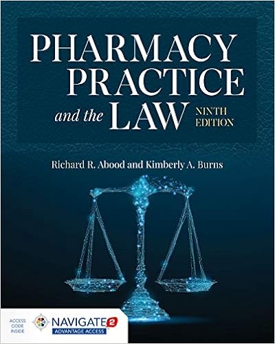 Pharmacy Practice And The Law 9781284154979 Medicine Health Science Books Amazon Com