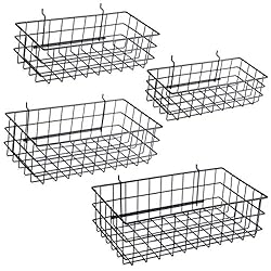 Right Arrange – Pegboard Baskets, Set of 4 Black