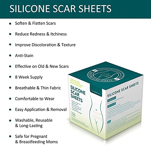 Large Roll Silicone Scar Sheets, Good Adhesive Waterproof Washable Soft