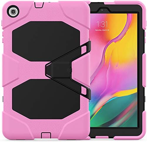 fitmore for Samsung Galaxy Tab S5e 10.5 inch SM-T720 SM-T725 Case, Slim Rugged CoverHybrid Armor Protective Case with Stand Pink