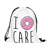 Print Sackpack Drawstring Backpack Casual Daypacks School Bags (I D C)