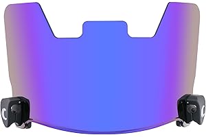 Cannon Sports Football Visor - Flat Lens Technology, UV Protection & Scratch-Resistant - Fits Adult & Large Youth Football He