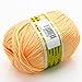 Joylve Knitting Yarn Baby Super Smooth Worsted Soft Natural Silk Wool Fiber Apricot Cream