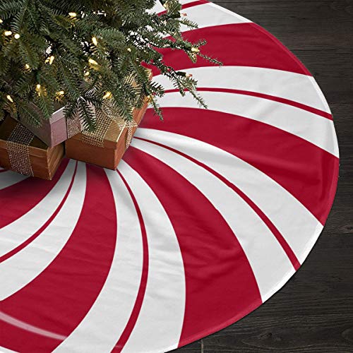 NGFF Mint Sugar Double Swirl Candy Traditional Christmas Tree Skirt