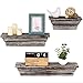 3 pc wood wall shelfs