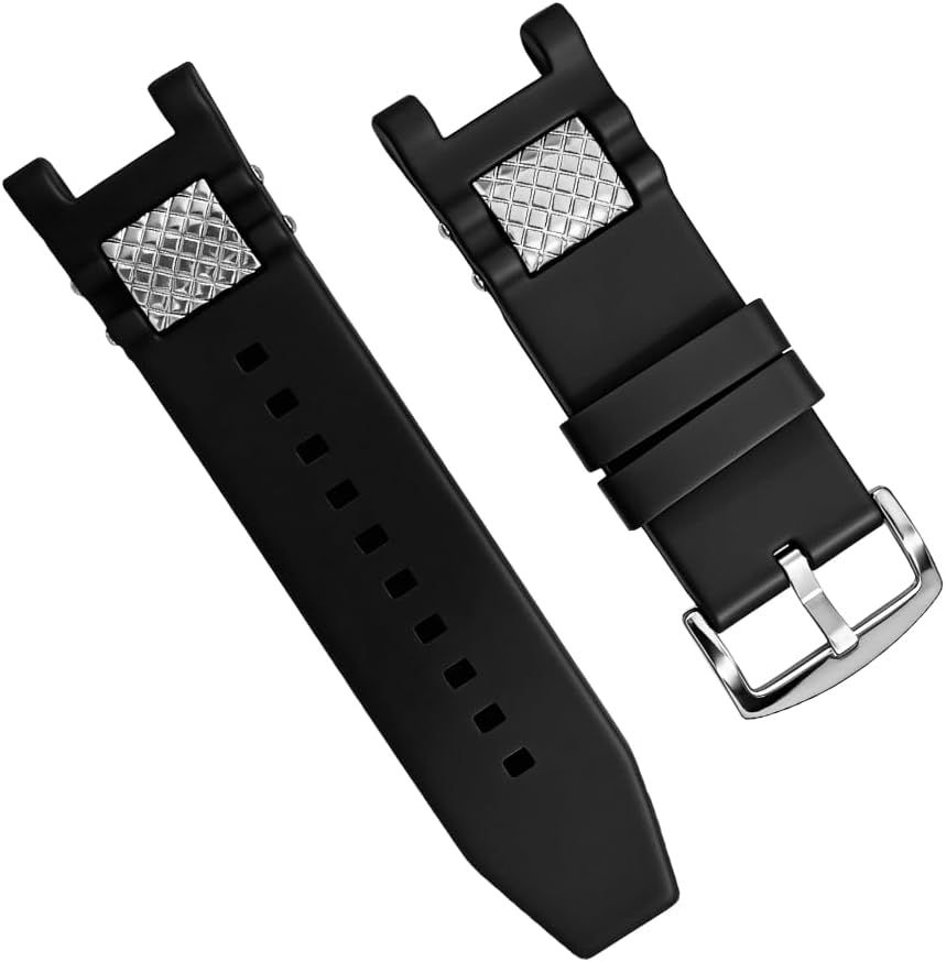 Ewatchparts 26mm Silicone Rubber Diver Watch Band Strap Compatible
