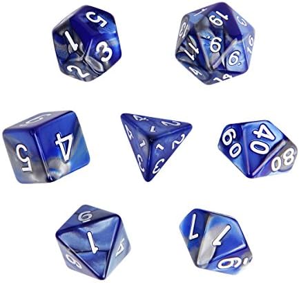 Swangoo Polyhedral Dice D&amp;D Dice Set for Dungeons and Dragons Table Games with Black Pouch