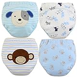 MOM & BAB Toddler Training Pants/Underwear. Water-resistent|Best Quality|Machine Washable & Reuable|Cutest Designs|Soft Cotton|Comfortable Fit|3 layers