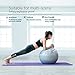 CPOKOH Exercise Ball,Anti Burst and Slip Resistant Yoga Ball,Swiss Ball,Fitness Ball,Ab Exercise Ball,Gym Ball,Workout Ball,Body Balance Ball, with Foot Pump(Silver,75cm)