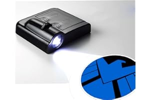 FURFUR 2Pcs fit for Shield Car Door Lights Logo Projector, Wireless Led Shadow Ghost Light for Shield Fans, Universal Fits to Most Cars/Trucks/SUVs