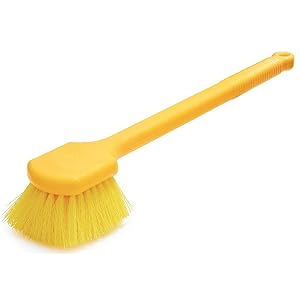 Rubbermaid Commercial 20 Inch Utility Brush, Plastic Handle, Syntheic Fill, Yellow (FG9B3200YEL)