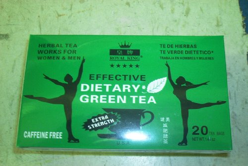 Royal King-dietary Green Tea(extra Strenth)-20 Tea Bags Net Wt 1.41 Oz