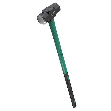 Extra Grosser Vorschlaghammer 10LB / 4500 Gramm mit 2K Fiberglasstiel 92cm von WIESEMANN 1893 I ENFORCE Serie I Hammer Kopf g