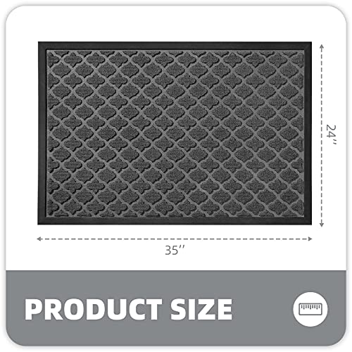 Color G Door Mats Outdoor, 24" x 35" Door Mats for Outside Entry, Non