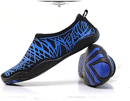Resmord Water Shoes Barefoot Skin Shoes Quick-Dry For Beach Swim Surf Yoga Exercise Runing Shoes Blue WGU03 (5.5B(M)US Women/4M US Big Kid EU36)