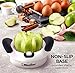 Mueller SpeedSlice Apple and Pear Slicer Corer, Heavy Duty, Attached Safety Cover Protects Fingers while In-Use and Blades while in Storage