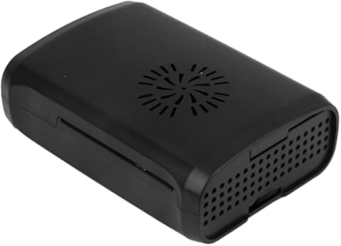 perfk Caso Carcasa del Ventilador Ayuda del Compartimento para Pi Frambuesa B + / Pi 2 Negro