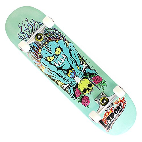 OneHype - Pro Complete Skateboard Bone Crusher Green 31" x 8