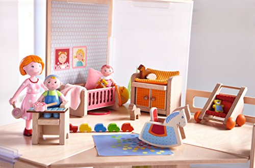 HABA 301989" Little Friends-Puppenhaus-Möbel Kinderzimmer, 32.5 x 15.2 x 7.3 cm – Bild 3