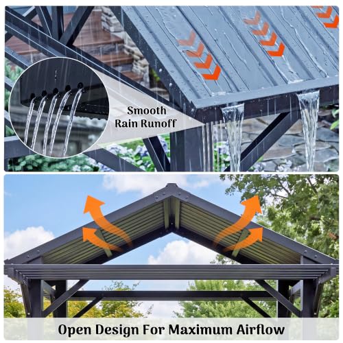 Redlife 5x6 FT Hardtop Grill Gazebo Review: BBQ Shelter with Bar Counter & Side Extension image 22
