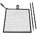 TITAN GREAT OUTDOORS Ash & Ember Adjustable Swivel Grill, Steel Mesh Wire Cooking Grate with Spike Pole, Open Fire Portable BBQ Camping Gear