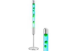 Kyzfy 47.5-Inch Liquid Motion Lamp,Magma Lamp, Mood Relaxation Light，Suitable for Home Decoration,Office Decoration, Cafes,Bars,Etc (Blue Water Green Wax, 47.5 inches)