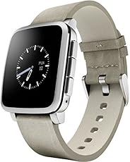 Pebble Time Steel Smartwatch for Apple/Android Devices - Silver