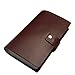 boshiho Leather Credit Card Holder Business ID Card Case Book Style 90 Count Name Card Holder Book (Brown)