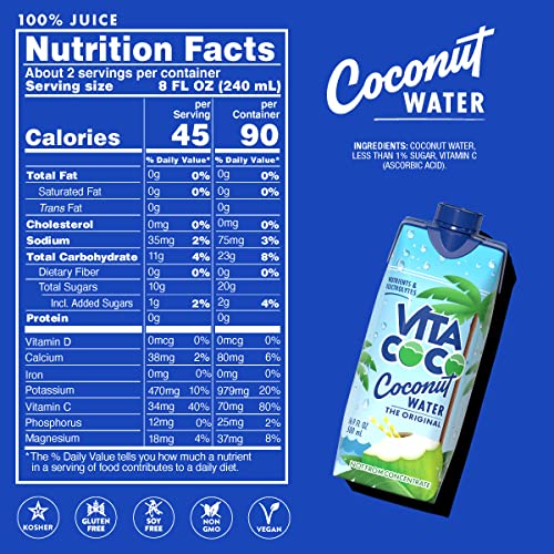 VITA COCO, COCONUT WATER, 16.9 FL OZ, 4 PACK