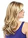Auflaund Natural Ombre Blonde Curly Wigs Shoulder Length Long Wavy Blonde Hair Wigs With Darker Root For Women + Wig Cap