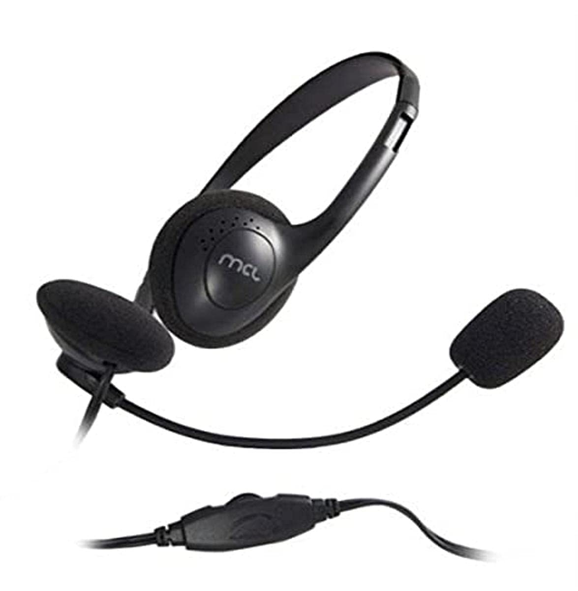 M.C.L Stereo Headset with Microphone and Volume Control