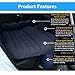 HAITRAL Car Travel Inflatable Mattress Portable Air Bed Cushion Camping with Two Air Pillows
