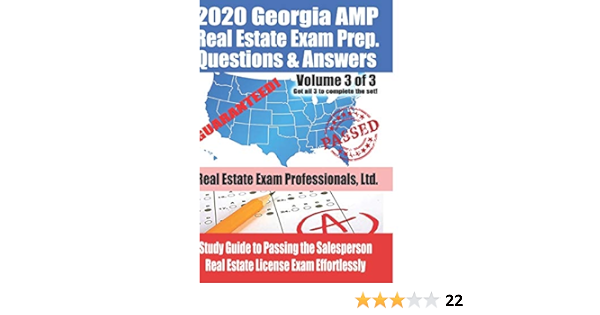 2020 Georgia Amp Real Estate Exam Prep Questions And Answers Study Guide To Passing The Salesperson Real Estate License Exam Effortlessly Volume 3 Of 3 Real Estate Exam Professionals Ltd Fun Science