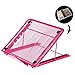 Adjustable Light Box Laptop Pad Stand, Multifunction(6 Angles) Skidding Prevented Tracing Holder for A3 A4 LED Tracing Light Pad & Diamond Painting, Sketch Board(Pink)