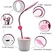 Greensha LED Desk Lamp,Dimmable Table Lamp with Rechargeable USB Cable,Touch Control,3-Level Dimmer and Decor Plant Pencil Holder