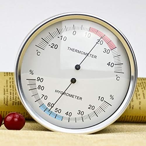 UENHK Indoor Thermometer Hygrometer 132mm/5'' Analog Temperature Humidity Meter Moisture Monitor -20~40C