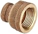 Anderson Metals Brass Pipe Fitting, Reducing Coupling, 1/4" x 1/2" Female Pipe primary