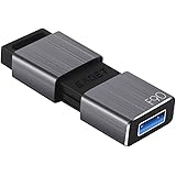 128GB USB 3.0 Flash Drive, Techkey F90 Pen Drive High Speed Thumb Drive Capless Pendrive Retractable USB Memory Stick Shock Resistant Jump Drive Compact Size