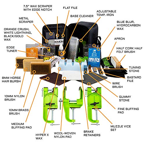 DEMON UNITED Elite Ski and Snowboard Tune Kit Includes 3 pcs Metal