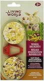 Living World 2-Pack Small Animal Wheel Pet Treat Delights, 2.4-Ounce, Apple/Banana/Orange