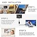 QERY 50 Miles 1080P Digital TV Antenna , Indoor Amplified HDTV Antenna with Detachable Amplifier Signal Booster, USB Power Supply and 16.5FT High Performance Coax Cable - Better Reception … (black)